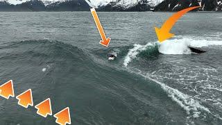 Massive Swell Creates 360 Degree Wave on Tiny Island in Alaska DJI Osmo Action 3