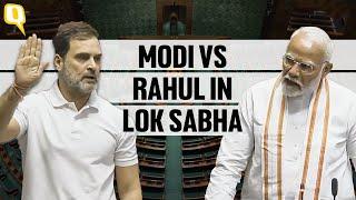 PM Modi Rahul Gandhi Face-off in Lok Sabha over Hinduism Remarks  The Quint