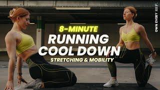 8 Min. Running Cool Down  Follow Along Post-Run  Quick & Easy  Deep Stretch  No Equipment