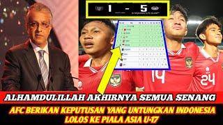 Alhamdulillah  AFC Sampaikan Indonesia lolos piala Asia u-17 Berikut Ini klasemen Terbaik Piala Asia