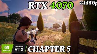 RTX 4070 + Intel Core i5-13600kf Full Test in Chapter 5  1440p  DLSS  DX12  RTX