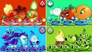 4 Team Plant & Vine Battlez - Who Will Win? - PvZ 2 Team Plant Vs Team Plant