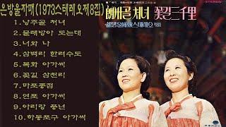 은방울자매1973스테레오제8집1.낭주골 처녀2.물레방아 도는데3.너와 나4.삼백리 한려수도5.목화 아가씨6.꽃길 삼천리7.마포종점8.연포 아가씨9.아리랑 풍년10.하동포구 아가