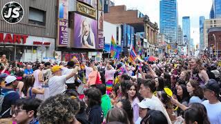 Toronto Pride Parade 2024 Massive Crowds Downtown on Yonge Street