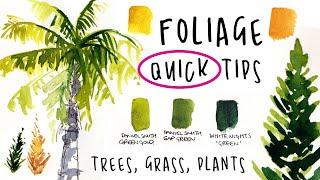 Urban Sketching for Beginners Foliage  Quick Easy Watercolour Tips