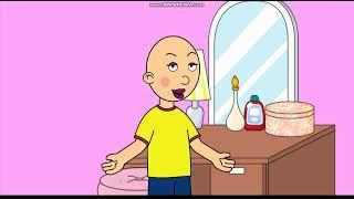 Caillou Puts On His Moms MakeupGrounded