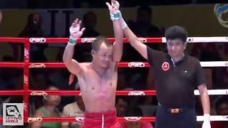 Brutal headbutt KO - Lethwei