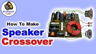 How To Make Speaker crossover  Capacitor Resistor Coil Lpad Fonction