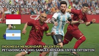 INDONESIA V.S ARGENTINA SERU BANGET  TIMNAS WORLD TOUR  PES 2019 8