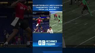 How To Throw A Football Deep Ball Mechanics Vs. Throwing The Football Underneath #quarterback