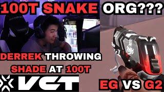 EG DERREK Throws SHADE At 100T With CLASSIC??  EG VS G2