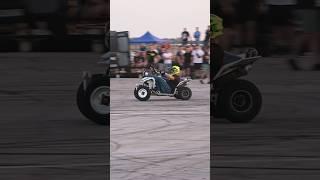 Crazy style quadbike drifting and tire blowout with Suzuki Lt-r 450 #burnout #stuntvideo