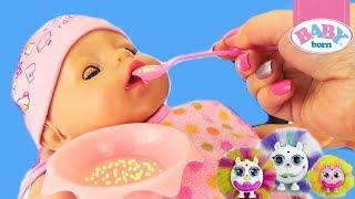 БЕБИ БОН Кормим и играем как МАМА Кукла пупсик BABY BORN Обзор игрушки для девочек Toy Dolls