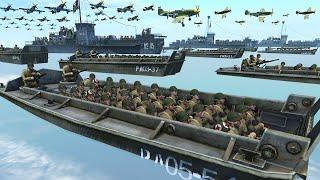 This New D-DAY BEACH INVASION Simulator is TERRIFYING & REALISTIC - Men of War WW2 Mod