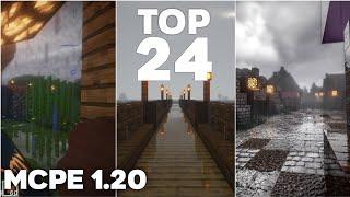 Top 24 MCPE 1.21+ BEST Ultra Realistic Shaders for RENDER DRAGON Android iOS Windows 10