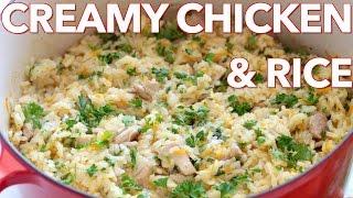 Dinner Creamy Chicken and Rice Plov - Natashas Kitchen