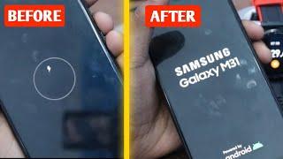 Samsung mobile charging problem  samsung black screen charging logo problem