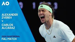 Alexander Zverev v Carlos Alcaraz Full Match  Australian Open 2024 Quarterfinal