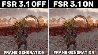 Horizon Forbidden West - GTX 1650 - AMD FSR 3.1 Frame Generation OFF vs ON - Official Update