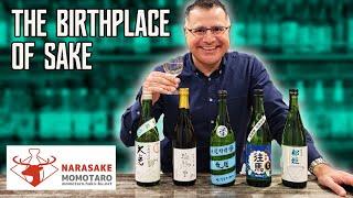 Drinking from the birthplace of Japanese Sake Narasake from Momotaro