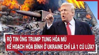 Điểm nóng thế giớiRộ tin ông Trump tung hỏa mù kế hoạch hòa bình ở Ukraine chỉ là ‘1 cú lừa’?