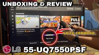 LG 55UQ7550 55” Smart TV 2022 latest model  Unboxing and Set-up