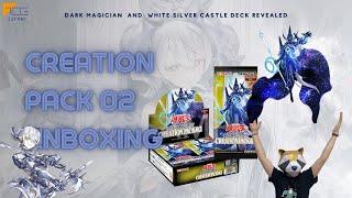 Unboxing Yugioh Creation Pack 02 Asian English Dark Magician and White Silver Castle Deck