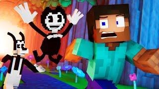 Steve Meets Bendy  Bendy and the Ink Machine Animated Minecraft Music Video