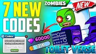 ️ZOMBIES️ TOILET VERSE TOWER DEFENSE ROBLOX CODES 2024 - TOILET VERSE TOWER DEFENSE CODES ROBLOX