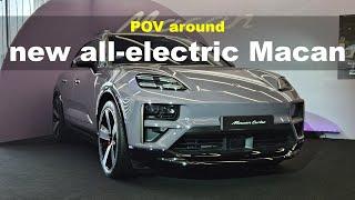 new all-electric Macan POV Exterior and Interior