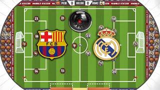 Classic Rivalry FC Barcelona vs. Real Madrid in World Marble Soccer Race #62 