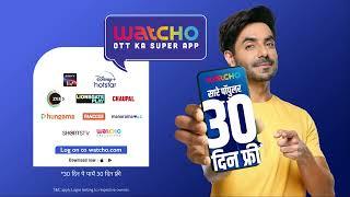 Movies Shows and so much more  Watcho OTT ka Super App  18 OTTs 1 app  feat. Aparshakti Khurana