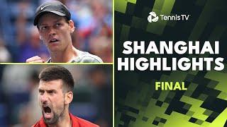 Jannik Sinner vs Novak Djokovic For The Title    Shanghai 2024 Final Highlights