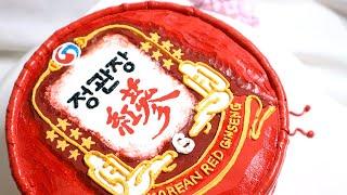 정관장케이크 만들기  Korean red ginseng cake making video  Jeonggwanjang Cake  항아케이크
