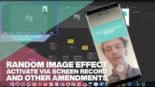 Random Image Effect Amendment Record Trigger  Spark AR