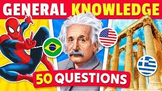 How Good is Your General Knowledge?  50 Questions Challenge