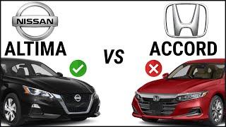 2022 Nissan Altima vs 2022 Honda Accord  car comparison head to head