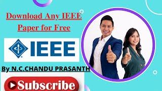 How to download IEEE Research Paper for free without Purchase Subscribe  Without being IEEE Member