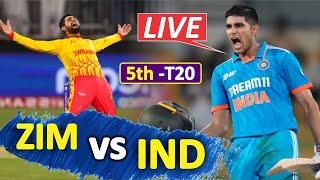 Zimbabwe vs India 5th T20 Match  Live Score & Commentary  2nd Inn ZIM Batting 11 to 19 Overs Won