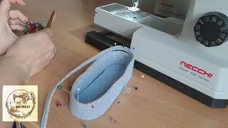 Сумочка Сумка из шнура в технике зигзагкросс-боди .DIY сумка из шнура.Учусь шить из шнура.
