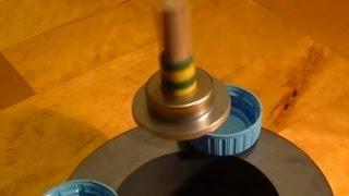 Homemade Levitating Top Levitron - levitron casero Tutorial