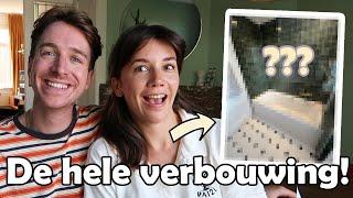 Onze EXTREME badkamer & wc verbouwing   Huisvlog #61