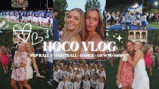 junior homecoming VLOG + grwm pep rally hoco football game + dance etc.