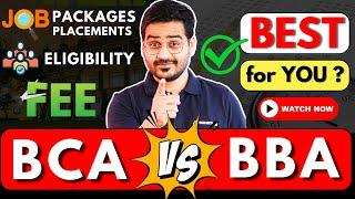 BCA vs BBA? After 12th BCA or BBA? BCA Jobs vs BBA Jobs? #bca #bba #bcacourse #bbacourse #2024