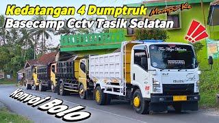 Kedatangan 4 Dumptruk Mampir Di Basecamp Cctv Tasik Selatan‼️