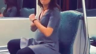 Sexy twerkqueen twerking on the train to DJ Kenny Ken - Godiva