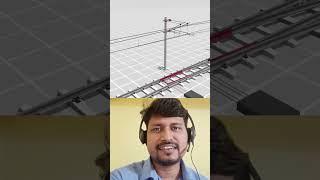 amazing facts behind railway catenary system #short #electrification