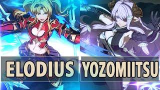 GBVSRGRP  Elodius Zeta Vs Yozomiitsu Narmaya High Level Gameplay.