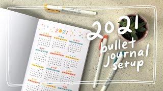 plan with me - 2021 bullet journal setup easy + minimal