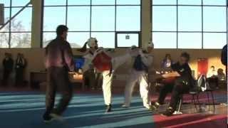 Taekwondo WTF. Турнир клуба Беркут 24.02.2013 Багишвили-Сидукова